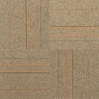 Phenix on Main Highlight Carpet Tile Flooring - Close-Up Product Image