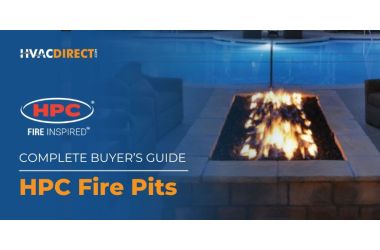 HPC fire pit installed near pool creating modern outdoor living space