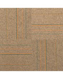 Phenix on Main Highlight Carpet Tile - Glue Down Tan 100% Nylon 19.5"X19.5"