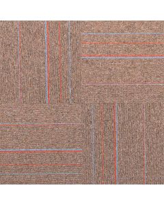 Phenix on Main Highlight Carpet Tile - Glue Down Tan 100% Nylon 19.5"X19.5"