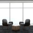 Floor Factory Mannington Mills City Dark Grey Carpet Tile - See in Office Set up