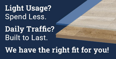Shop By Wear Layer - From Light Traffic to Daily Usage, we've got you covered banner